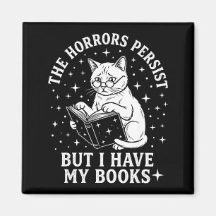 Aimant Les horreurs persistent mais j'ai des livres chat