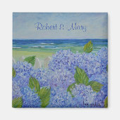 Aimant Les Hydrangées En Bord De Mer Mariage (Devant)