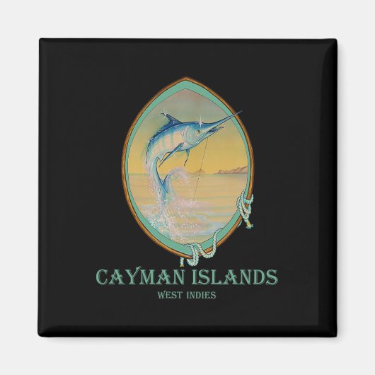 Aimant Les îles Caïmans Les amateurs de pêche (Devant)