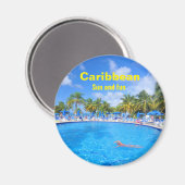Aimant Les îles Caraïbes (Recto/Verso)