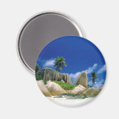 Aimant Les îles de La Digue (Recto/Verso)