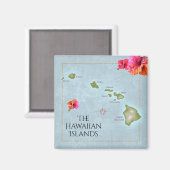 Aimant Les îles Hawaiiennes (Recto/Verso)
