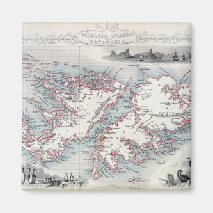 Aimant Les îles Malouines et la Patagonie, d'une série de