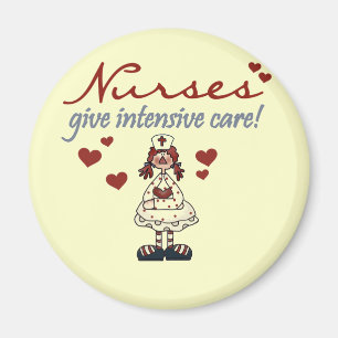 Aimant Les infirmières donnent des T-shirts et des cadeau