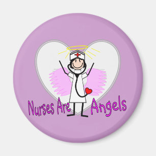 Aimant Les infirmières sont des anges