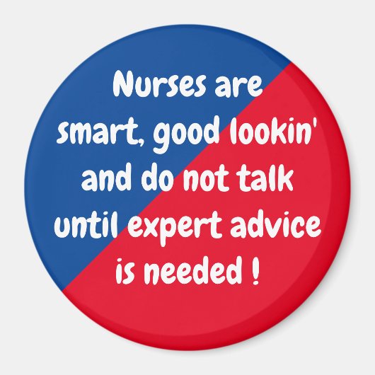 Aimant Les infirmières sont intelligentes ... Magnat amus (Devant)