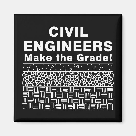Aimant Les Ingénieurs Civils Font Le Grade (Devant)