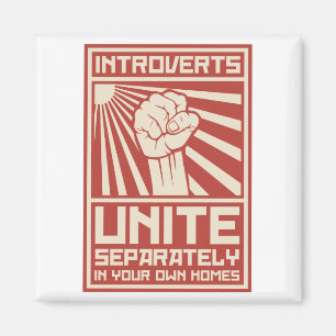 Aimant Les Introvertis S'Unissent Séparément Dans Vos Pro