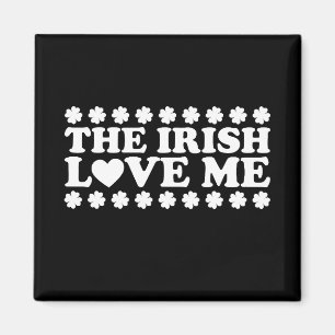 Aimant Les Irlandais m'aiment Shamrock St Patrick's Day R