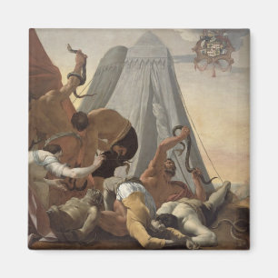 Aimant Les Israélites affectés par le serpent brésilien