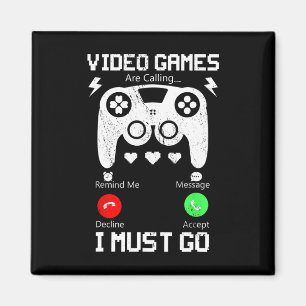 Aimant Les Jeux Vidéo Appelent Et Je Dois Aller Drôle Con