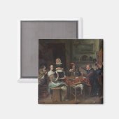 Aimant Les joueurs de cartes (Recto/Verso)