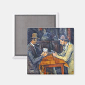Aimant Les Joueurs de cartes, Cézanne (Recto/Verso)
