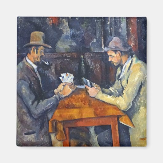 Aimant Les Joueurs de cartes, Cézanne (Devant)