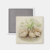 Aimant Les lapins de Flopsy endormis (par Beatrix Potter) (Recto/Verso)
