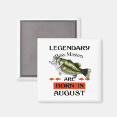 Aimant Les légendaires Maîtres de basse sont nés en août (Recto/Verso)