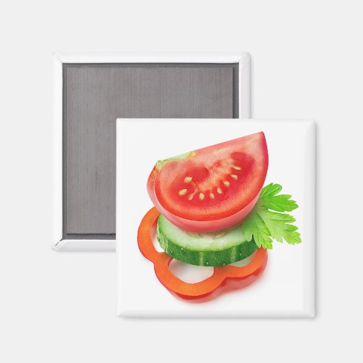 Aimant Les légumes frais (Recto/Verso)