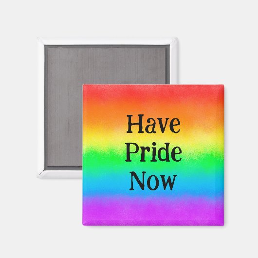 Aimant Les LGBT sont fiers maintenant | Arc en ciel (Recto/Verso)