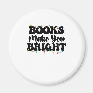 Aimant Les livres vous rendent la lecture brillante Noël
