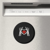 Aimant Les Mains De Squelette Forment Un Coeur Au Coeur R (In Situ (Lave-vaisselle))