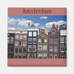 Aimant Les maisons du canal d'Amsterdam Pays-Bas