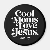 Aimant Les mamans cool aiment Jésus (Devant)