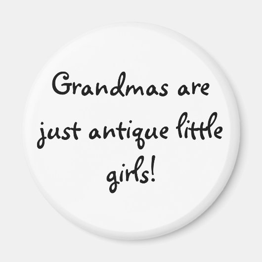 Aimant Les mamans ne sont que des petites filles antiques (Devant)