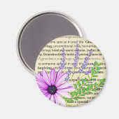 Aimant Les mamans sont un cadeau spécial pour grand-mère  (Recto/Verso)