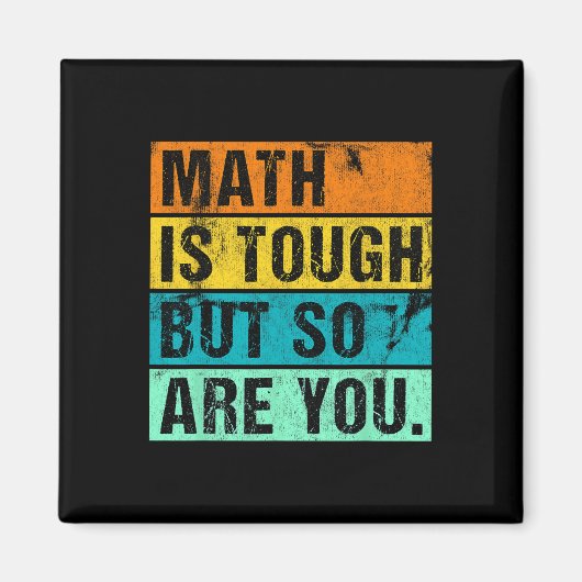 Aimant Les maths c'est dur, mais vous aussi Retour au mat (Devant)