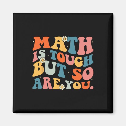 Aimant Les maths c'est dur mais vous aussi Retour au math (Devant)