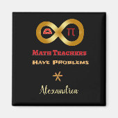 Aimant Les Maths Drôle Ont Des Problèmes Pour Les Enseign (Devant)