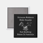 Aimant Les maths et les sciences comptent, mais la lectur (Recto/Verso)