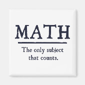 Aimant Les Maths Le Seul Sujet Qui Compte (Devant)