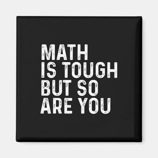Aimant Les maths sont dures mais vous aussi professeur de (Devant)