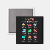 Aimant Les maths vous gardent en équilibre (Recto/Verso)