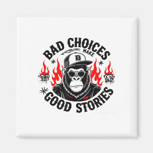 Aimant Les Mauvais Choix Du Singe Font De Bonnes Histoire