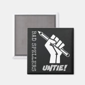 Aimant Les Mauvaises Épelles Se Délient ! Humour de la pr (Recto/Verso)