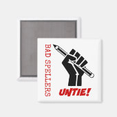 Aimant Les Mauvaises Épelles Se Délient ! Humour de la pr (Recto/Verso)