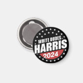 Aimant Les Mecs Blancs De L'Élection De Kamala Harris 202 (Recto/Verso)