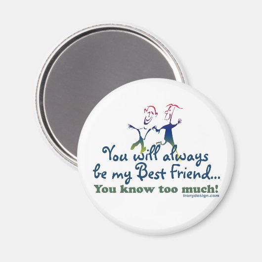 Aimant Les meilleurs amis (Recto/Verso)