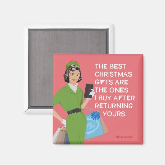 Aimant Les meilleurs cadeaux de Noël.... (Recto/Verso)