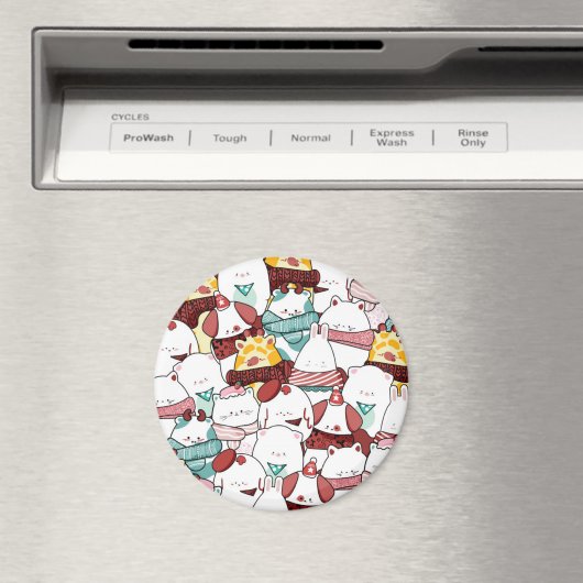 Aimant Les mignons animaux (In Situ (Lave-vaisselle))