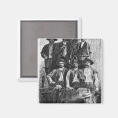 Aimant Les mineurs de charbon du Creusot pendant la deuxi (Recto/Verso)