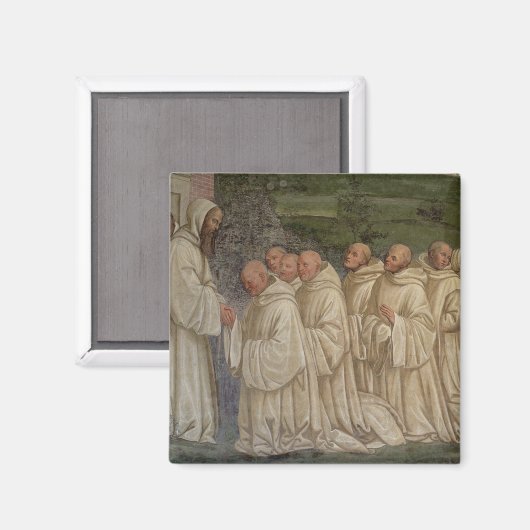 Aimant Les moines bénédictins, de la vie de saint Benoît  (Recto/Verso)