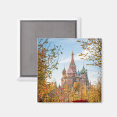Aimant Les monuments | Cathédrale Saint Basile Moscou (Recto/Verso)