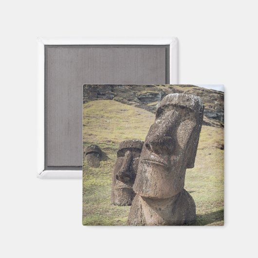 Aimant Les monuments | Île de Pâques, Chili (Recto/Verso)