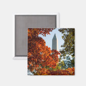 Aimant Les monuments | Washington Monument en automne (Recto/Verso)