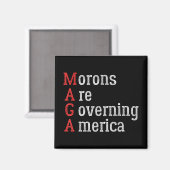 Aimant Les Morons dirigent l'Amérique contre Trump (Recto/Verso)
