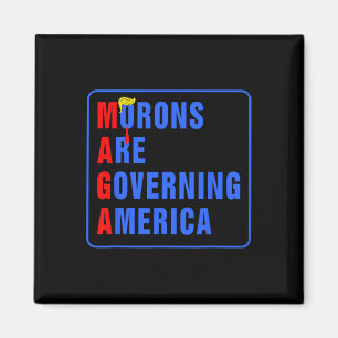 Aimant Les Morons dirigent l'Amérique Trump drôle 2024