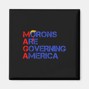 Aimant Les Morons dirigent l'Amérique Trump drôle 2024